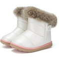 thumbnail image 1 of Bonario Toddler Boys Girls Snow Boots Winter Snow Warm Fleece Booties High-Top Ankle Shoes for Little Kids, 1 of 6