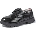 thumbnail image 1 of Bonario Toddler Girls Boys Dress Shoes Lace-Up Oxford School Uniform Flats Little Kids Wedding Loafer, 1 of 7