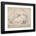 thumbnail image 1 of Bonaventura Peeters the Elder 13x12 Black Modern Framed Museum Art Print Titled - Mountainous Landscape with Figure on Horseback In&nbsp;Foreground, 1 of 5