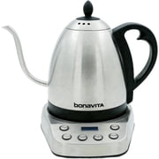 Bonavita 1 L Electric Gooseneck Kettle, Silver with Temperature Control