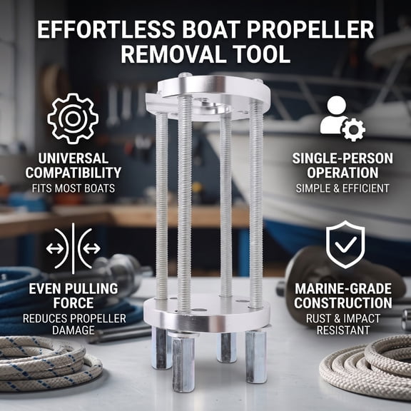 Bonbo Boat Propeller Puller for 3 & 4 Blade Marine Propellers