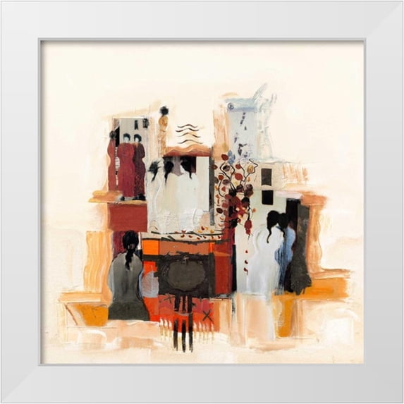 Bonciani, Celina 15x15 White Modern Wood Framed Museum Art Print Titled - Nachmittag in Sondrio II
