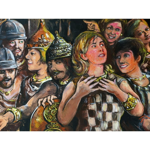 Boncompagni I Celti (Nipoti) The Celts Painting Extra Large XL Wall Art Poster Print
