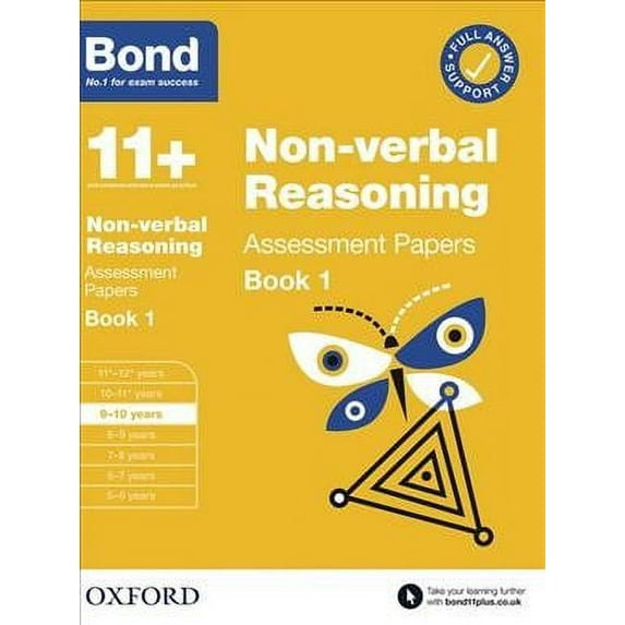 Bond 11+: Bond 11+ Non Verbal Reasoning Assessment Papers 9-