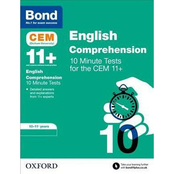 Bond 11+: Cem English Comprehension 10 Minute Tests