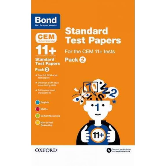 Bond 11+: Cem: Standard Test Papers - Walmart.com
