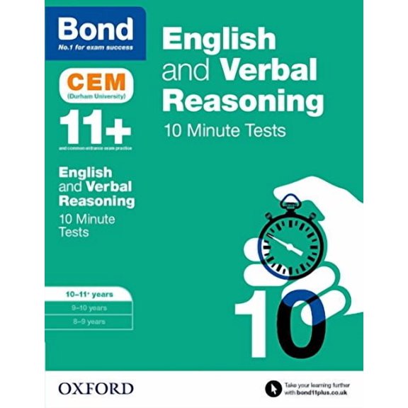 Bond 11+: English & Verbal Reasoning: CEM 10 Minute Tes Michellejoy Hughes,Bond 1 (Paperback)