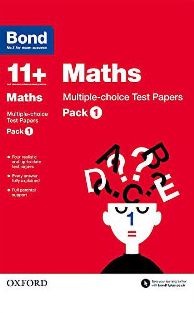 Bond 11+: Maths: Multiple-Choice Test Papers - Walmart.com