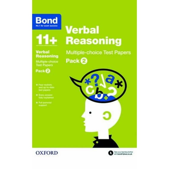 Bond 11+ : Verbal Reasoning: Multiple Choice Test Paperspack 2 (Paperback)