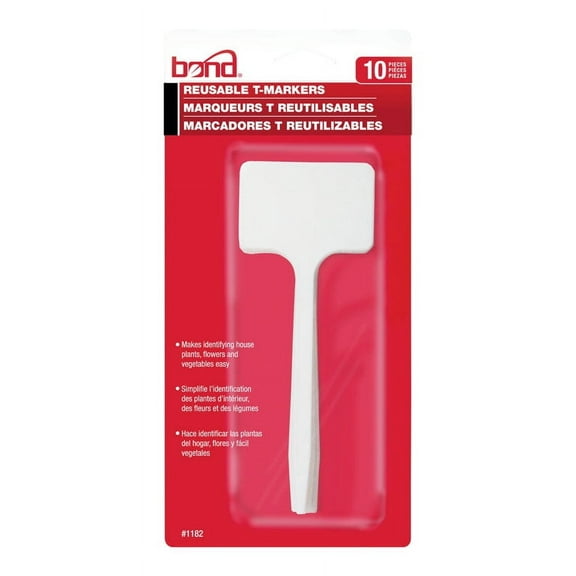 Bond 1182 5 x 6 x 2.12 in. Manufacturing White Plastic Plant Label & Marker