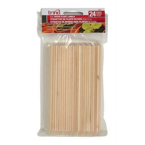 Bond 6 in. H Brown Wood Garden Stakes
