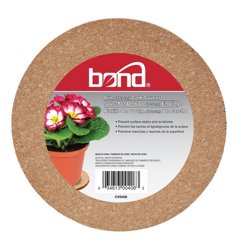 Bond 6 in. D Cork Plant Saucer Brown Bond 6 in. D Cork Plant Saucer Brown