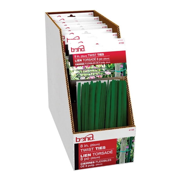 TWIST TIE GREEN 8" (Pack of 1)