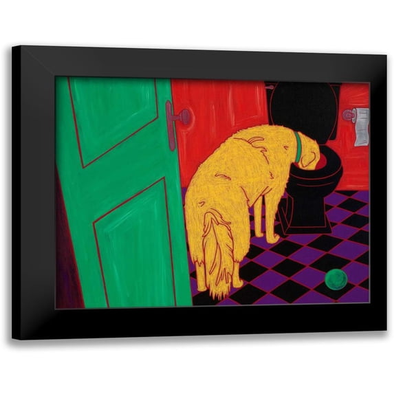 Bond, Angela 18x15 Black Modern Framed Museum Art Print Titled - Drinking Problem