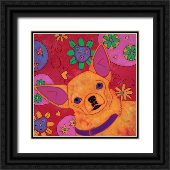 Bond, Angela 26x26 Black Ornate Wood Framed with Double Matting Museum Art Print Titled - Bandito Mexicano
