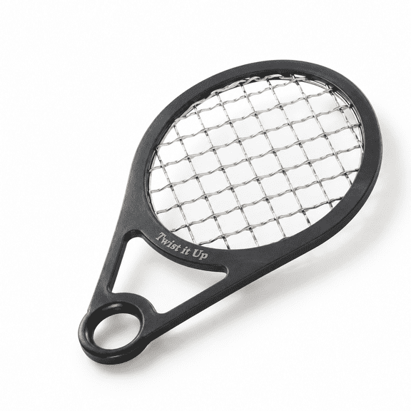Bond Black Hair Comb, Tennis Racket Design, Creates Curls and Twists