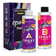 Bond Craftor Clear Epoxy Resin Kit, Easy Mix 1:1 Casting and Coating for DIY Molds, Jewelry, 16oz