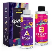 Bond Craftor Clear Epoxy Resin Kit, Easy Mix 1:1 Casting and Coating for DIY Molds, Jewelry, 16oz