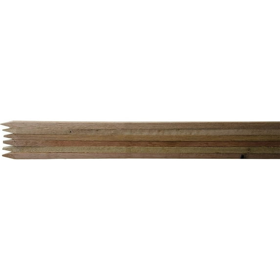 Bond Hardwood Stakes for Plant Support, Natural Wood, 5ft (Pack of 6)