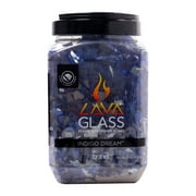 Bond LavaGlass® 1/2" Indigo Dream Reflective Fire Glass, 10 lbs