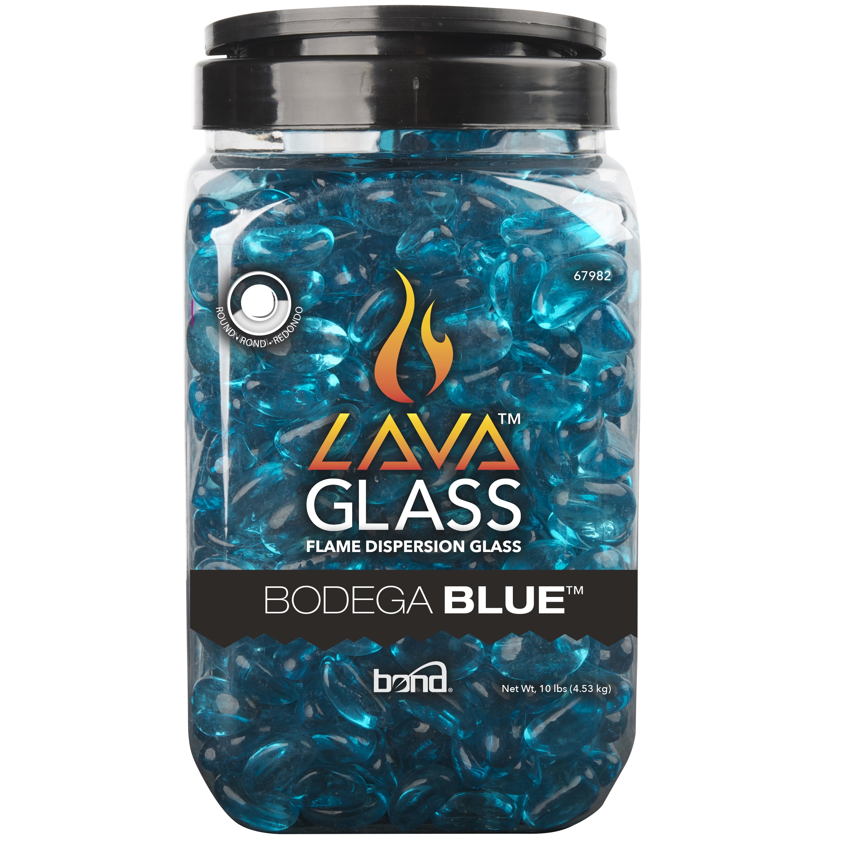 Bond Lavaglass® - Round - Bodega Blue® 10 Lb Jar 4 Pack