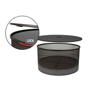 Bond Lomita Wood Fire Pit Round Steel - 30 In, Black   Residential Use, Standard Application