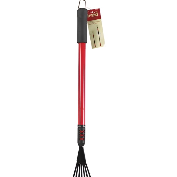 Bond 37 in. 9 Tine Steel Fan Rake Steel Handle