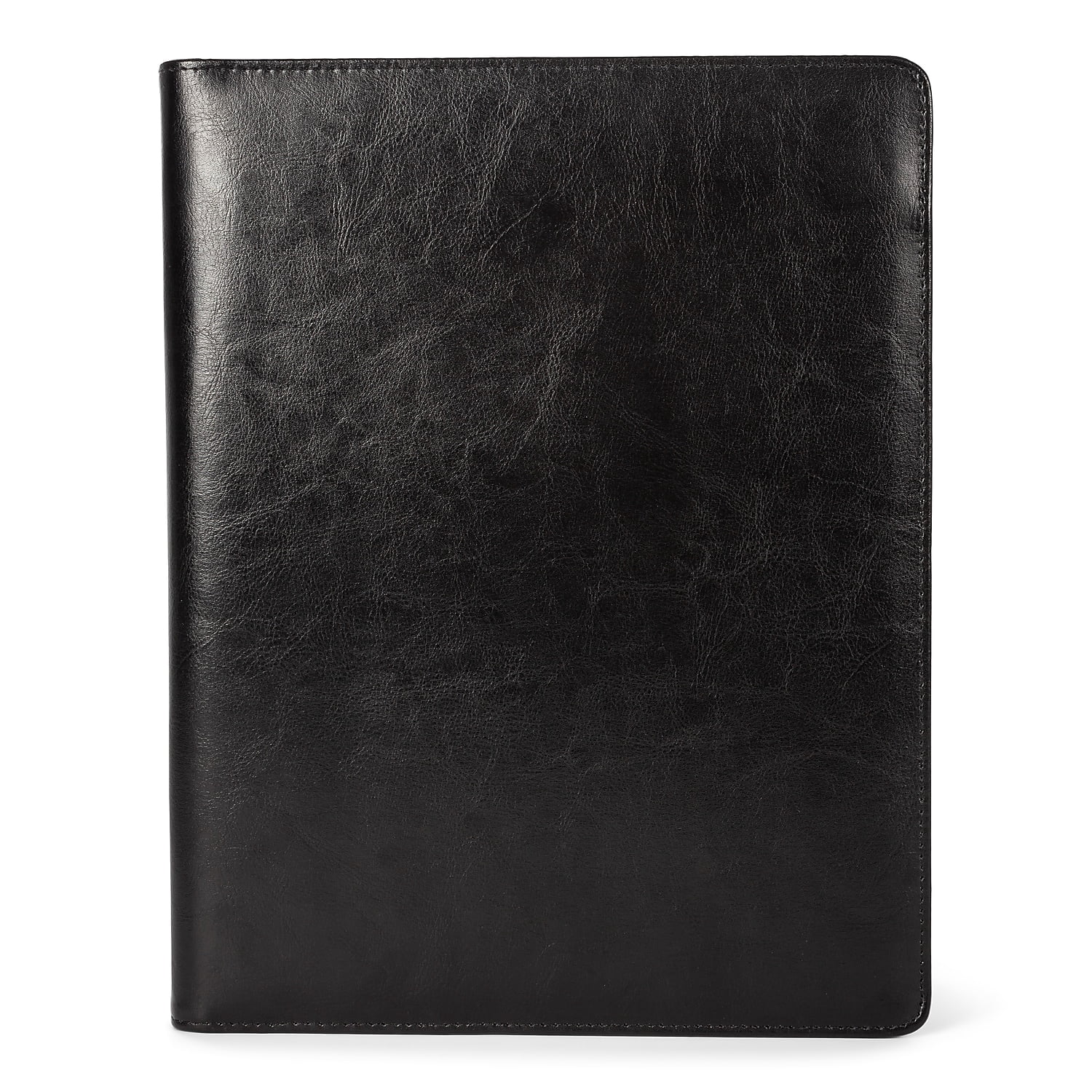 Stebco WRC5039BS-BLACK Leather Padfolio, Writing Pad, Black