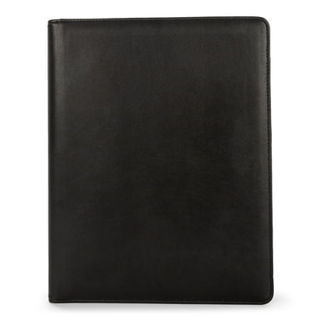 Bond Street Faux-Leather Padfolio with Solar Calculator Black WRC5040BS-BLACK