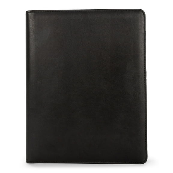 Bond Street Faux-Leather Padfolio with Solar Calculator Black WRC5040BS-BLACK