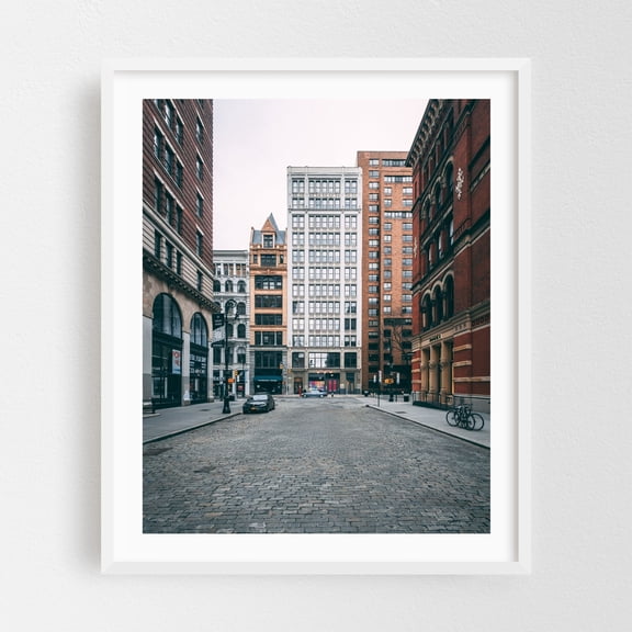Bond Street, Noho 02 - Manhattan New York Photography White Framed Wall Art Print 30 x 40 inches