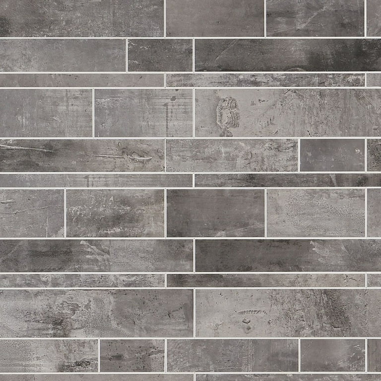 Bond Tile Easy Luxe Railroad Terra 11.81 in. x 11.81 in. SPC Peel and Stick Tile (0.96 Sq. Ft. / Sheet) Bond Tile Easy Luxe Railroad Terra 11.81 in. x 11.81 in. SPC Peel and Stick Tile (0.96 Sq. Ft. / Sheet)