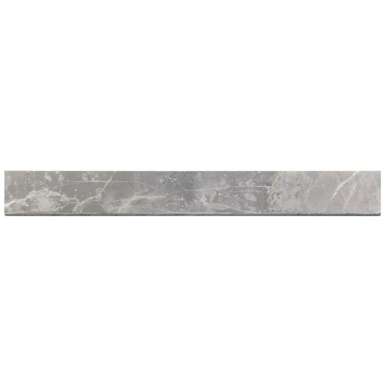 Bond Tile Elegant Bianco 3 in. x 24 in. Matte Porcelain Bullnose Tile Bond Tile Elegant Bianco 3 in. x 24 in. Matte Porcelain Bullnose Tile