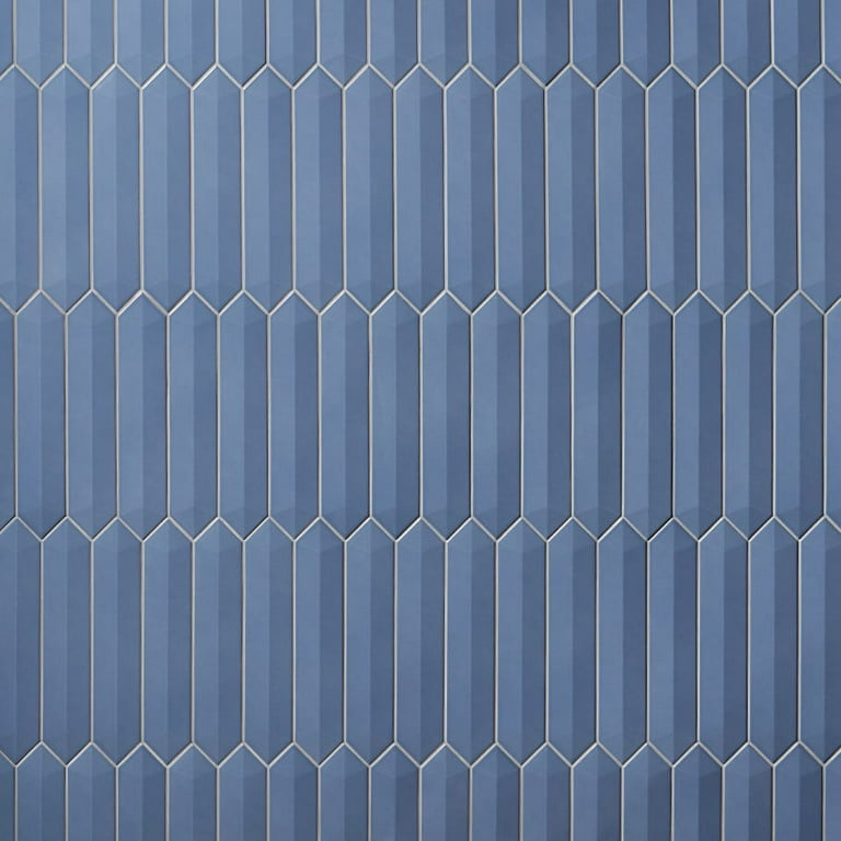 Lois 3D Blue Polished 2.6 in. x 13 in. Elongated Hex Ceramic Wall Tile (9.04 sq. ft./ Case) Lois 3D Blue Polished 2.6 in. x 13 in. Elongated Hex Ceramic Wall Tile (9.04 sq. ft./ Case)