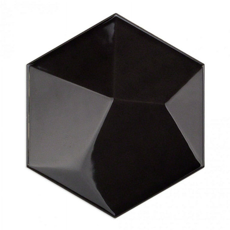 Magen 3D-Hex Dark Gray Matte Ceramic Hexagon Tile Magen 3D-Hex Dark Gray Matte Ceramic Hexagon Tile