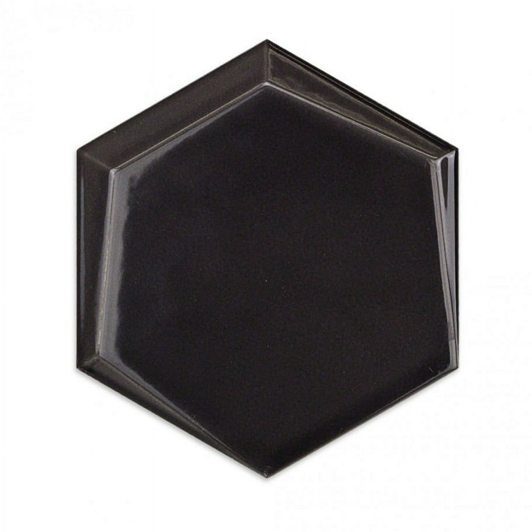 Magen Leveled-Hex Gray Polished Ceramic Hexagon Tile Magen Leveled-Hex Gray Polished Ceramic Hexagon Tile