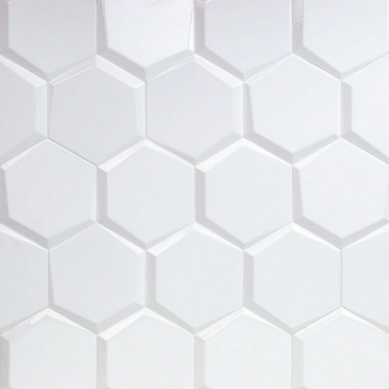 Magen Leveled-Hex Gray Polished Ceramic Hexagon Tile Magen Leveled-Hex Gray Polished Ceramic Hexagon Tile