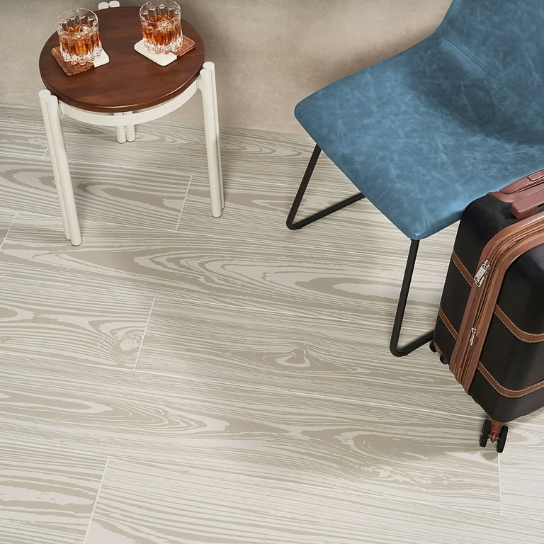 Bond Tile Sketchwood White 8 in. x 48 in. Matte Porcelain Floor and Wall Tile (5 Pieces 12.91 Sq. Ft. / Box) Bond Tile Sketchwood White 8 in. x 48 in. Matte Porcelain Floor and Wall Tile (5 Pieces 12.91 Sq. Ft. / Box)