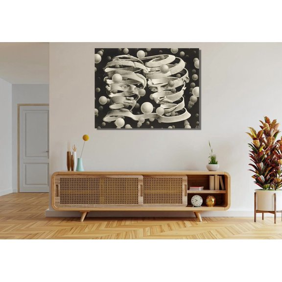 Bond of Union Abstract Geometric Human Forms, Unframed Poster