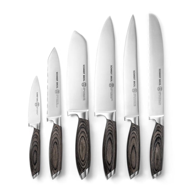 Schmidt Brothers Cutlery Bonded Ash, 7-Piece Knife Block Set