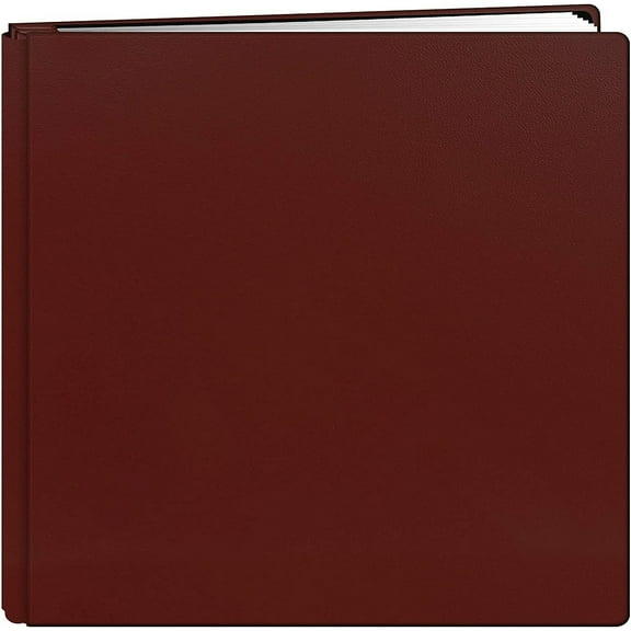 Bonded Leather 12x12 Red FAMILY TREASURES MEMORY BOOK by Pioneer - Huge Capacity - 12x12
