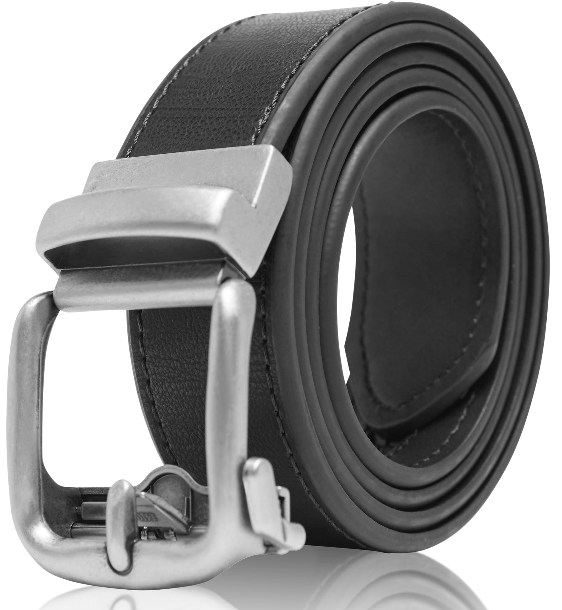 Bonded Leather Belts For Men Ratchet Belts Casual Dress Belt