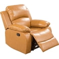 thumbnail image 1 of Bonded Leather Living Room Furniture Set Reclining Sofa Set Loveseat Furniture Sets in Living Room Sofa Recliners (Chair, Ginger), 1 of 12