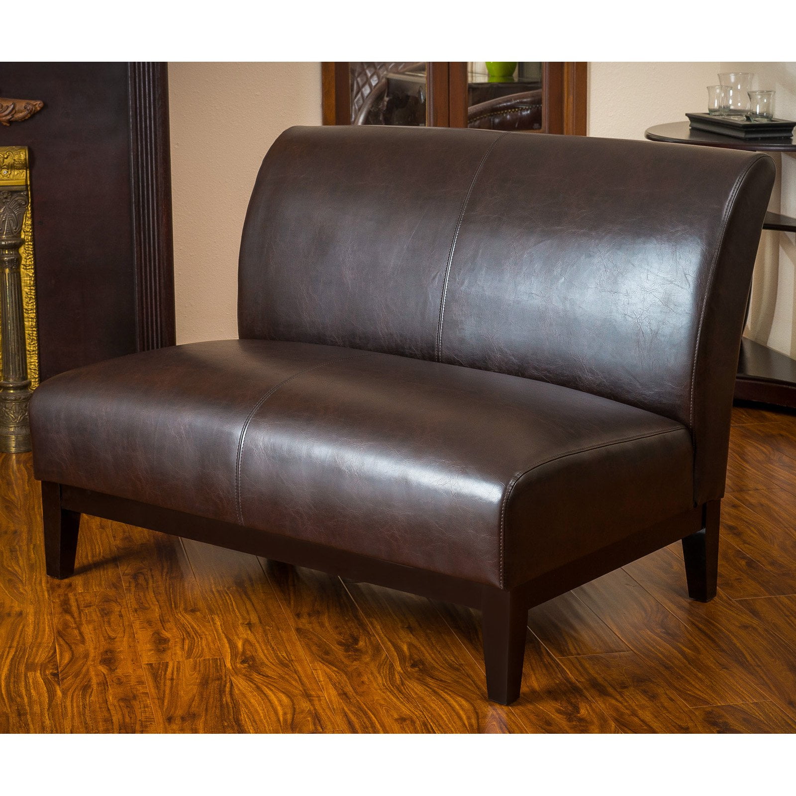 Bonded Leather Loveseat
