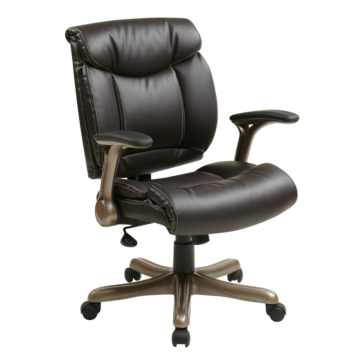 Espresso Brown High Back Leather Executive Swivel Chair
