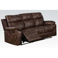 Bonded Leather Sectional Sofa, Light Brown