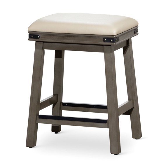 Bonded Leather Stool with Premium Materials / Offer Long-Lasting Use in Kitchen or Bar