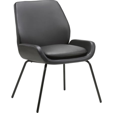 Bonded Leather U-Shaped Seat Guest Chair
