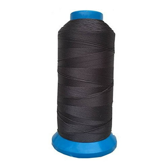 Bonded Nylon Sewing Thread V-69 T70 1500yds for Outdoor, Upholstery (Charcoal Gray, Dark Gray)