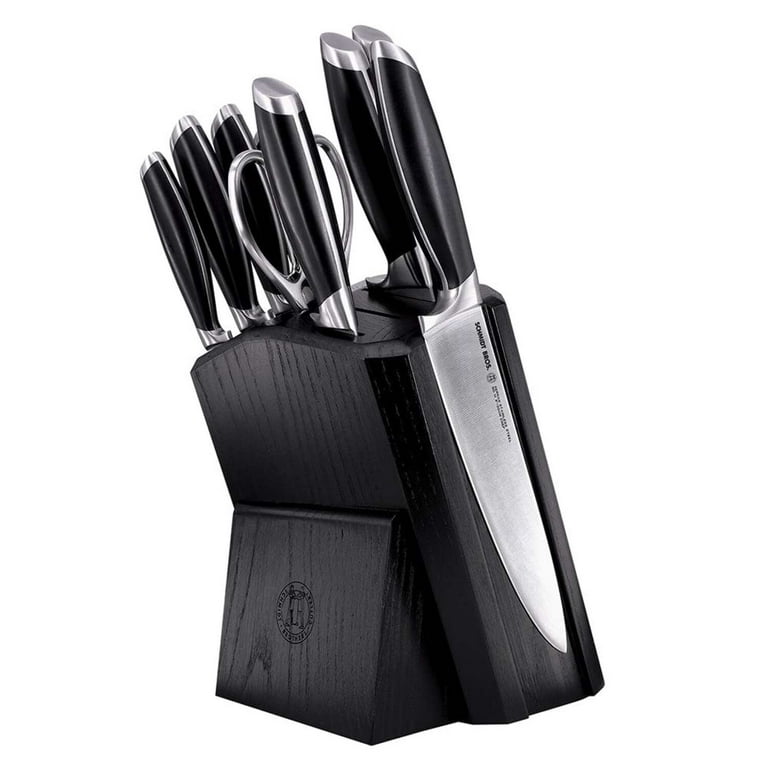 Schmidt Brothers Bonded Steel 10-Piece Knife Set with Knife Block